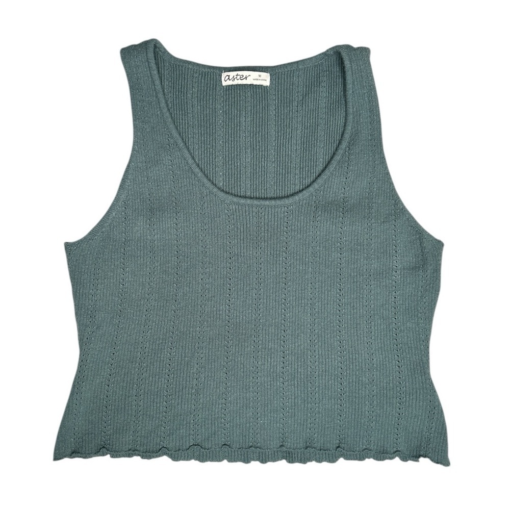 Women’s Astr Green Knit Tank Top
